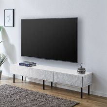 落ち着いた風格が魅力の テレビボード 幅180cm (グレージュ)