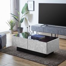 落ち着いた風格が魅力の センターテーブル 幅120cm グレージュ