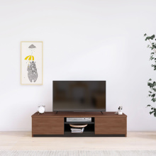 デザインと機能性を兼ね備えた テレビボード 幅140cm (ブラウン)