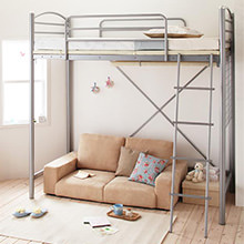 長さと高さが調節可能 お部屋に合わせたピッタリロフトベッド(シングルベッド)