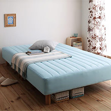 20色・3つの寝心地から選べる カバーリングマットレスベッド(セミダブル)