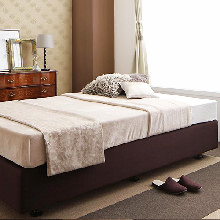 優雅な睡眠を ホテル仕様デザインダブルクッションベッド (シングル)