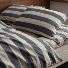 丸ごと洗える 日本製 北欧風先染めボーダーデザイン 枕