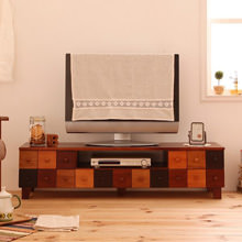 やさしいナチュラルデザイン 天然木北欧デザインテレビボード 幅120cmタイプ