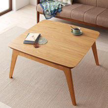 素朴な優しさをあなたに… 天然木オーク材 北欧デザインこたつテーブル