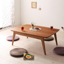 素朴な優しさをあなたに… 天然木チェリー材 北欧デザインこたつテーブル