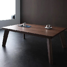 家具調折脚フラットヒーターコタツ　90×60　長方形　ウォールナット こたつ 家具調折脚フラットヒーターコタツ 90×60 長方形 : ホシ