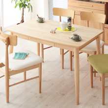 選べる3サイズ 天然木タモ材北欧デザインダイニング テーブル
