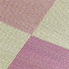 [261×261] 遊びゴコロのあるブロックチェック柄で、夏顔を作る 国産い草ラグ ふっくらタイプ ピンク