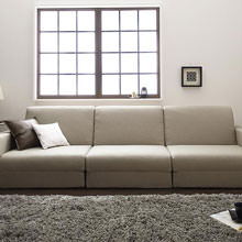 ゆったり広々 ポケットコイル使用 デザインソファベッド 幅270cm