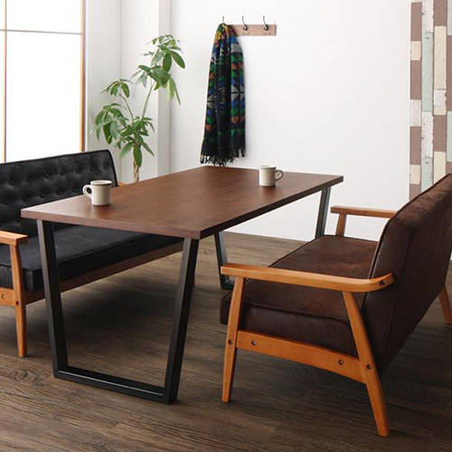 まるでカフェの様なオシャレ空間 ヴィンテージスタイルソファダイニング 3点セットの詳細 カヴァース