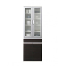 圧迫感のない 奥行41cm薄型モダンデザインキッチン収納 食器棚
