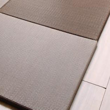 気軽に手に入れられる畳生活 純国産ヘリなしインテリアユニット畳 2枚入り ブラウン