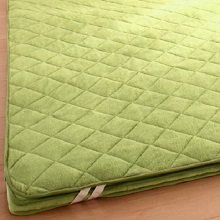 [190×190] 質感の違う2種類から選ぶ スーパーふかふかラグ 洗い替えカバー マイクロファイバー グリーン