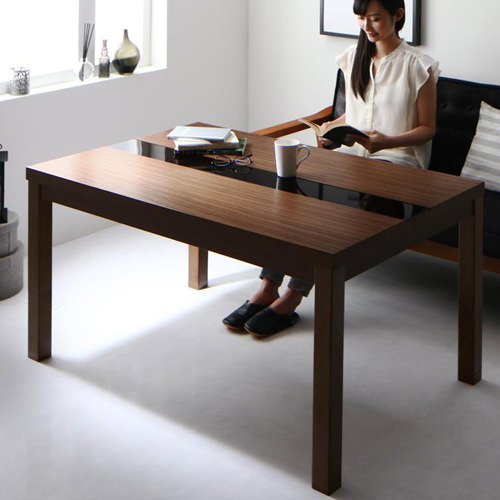 どんなソファにも対応 アーバンモダンデザイン高さ調整こたつテーブル