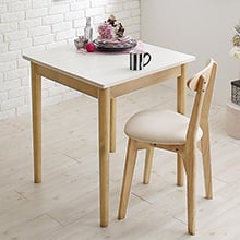 ダイニングセット（テーブル&スツール） １Kでも置ける横幅68cmコンパクトダイニングセット 2人 3点セット(テーブル+スツール2脚) ブラウン W68 １Kでも置ける横幅68cmコンパクトダイニングセット idea イデア