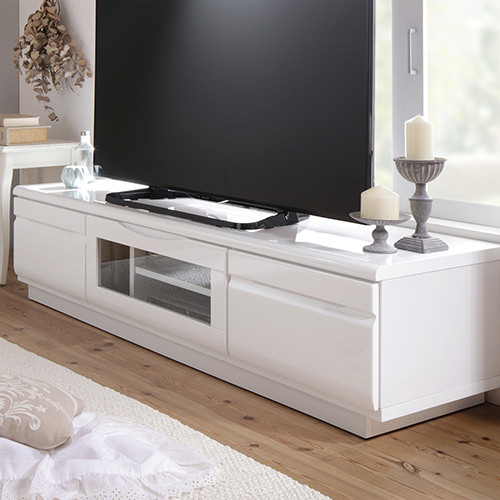 様々なテレビサイズに対応 完成品シンプルデザインテレビボード