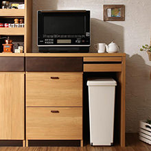 日本製完成品大型レンジ対応ホワイトオーク無垢材使用ナチュラルデザイン カウンター