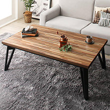 折りたためて邪魔にならない 折脚フラットヒーターコタツ 長方形90