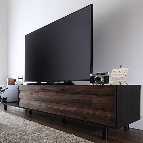 大人な雰囲気に 国産完成品古木風ヴィンテージデザインテレビボード