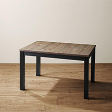 継脚で高さ四段階 古木ヴィンテージ風こたつテーブル 長方形(75×105cm) 楽天市場】【200円OFFクーポン発行】 古木風ヴィンテージ