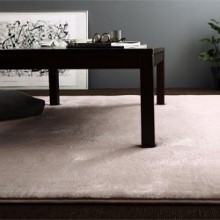 [190×240] 厚さが選べる 贅沢プレミアムファイバーのとろけるラグ 洗える5mm厚ウレタン入りタイプ トープパープル