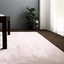 [190×190] 厚さが選べる 贅沢プレミアムファイバーのとろけるラグ 極厚20mm厚ウレタン入りタイプ トープパープル