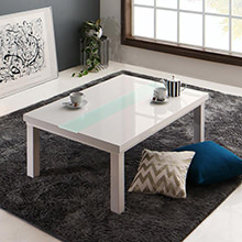 鮮やかな輝き モノトーンスタイリッシュモダンデザイン こたつテーブル