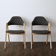 美しさと利便性が共存 北欧モダンデザインダイニング チェア (2脚組)