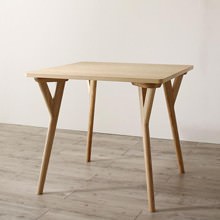 センスが光る 天然木塩系モダンデザインダイニング テーブル