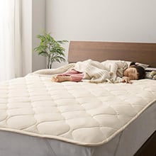 適切な温度と湿度を実現 洗える100%ウールの日本製ベッドパッド