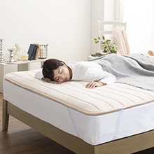 快眠を実現する一枚 寝心地が進化するV-LAPニットベッドパッド
