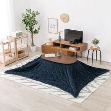 シンプルモダン こたつ+薄掛け布団 2点セット (ウォールナット