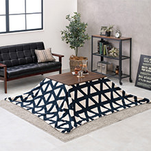 ホットカーペットと組み合わせてテーブルをこたつ化 こたつテーブル 天