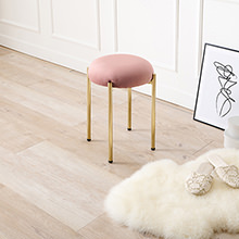疲れにくい座り心地上品でインテリアにも! スツール (ディープピンク)