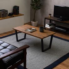 様々なテイストのお部屋に合わせやすい フリーテーブル (ブラウン)