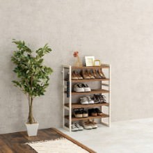 縦にも横にも置けてオシャレ S型ディスプレイラック 4段の詳細