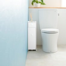 狭いスペースにぴったり スリムトイレラック 幅17cmタイプ