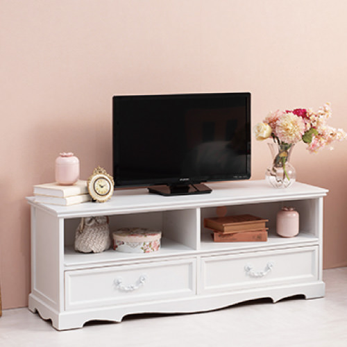 軽量＆クラシカル テレビ台 幅110cm・アンティーク調取っ手タイプ