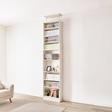 スリムなのに大容量たっぷり収納可能 ダブルスライドラック ホワイト