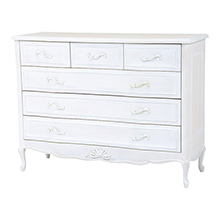 搬入・設置無料]収納力も抜群 キャビネット (アンティークホワイト)の