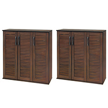 ワイドなタイプの大容量シューズ収納 ルーバーシューズボックスの詳細