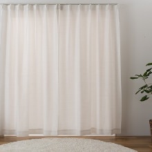 [幅150cm]こだわりの高品質 防炎レースカーテン ナチュラル