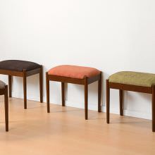 目を引くオレンジがお部屋をポップに明るくします スツール (オレンジ)