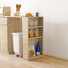 広がる空間カウンター専用オプションテーブル (ナチュラル) 幅75cm