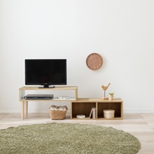 軽量＆クラシカル テレビ台 幅80cm・アンティーク調取っ手タイプ
