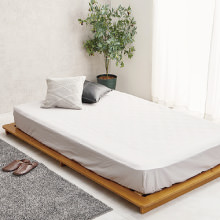 上品な眠りを演出 マットレス付セミダブルベッド ボンネルコイル (ブラウン)