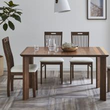 空間美が作り出せるデザイン 木目デザインダイニング テーブル ダークブラウン