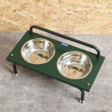 ミリタリーな質感が男前インテリアとの相性抜群 アイアンデザイン ペット用食器