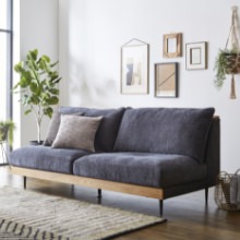 ザ　ジョンソンストア　3人掛けソファ　羽毛　モスグリーン　カーキ　オットマン付き ザ ジョンソンストア 3人掛けソファ 羽毛 モスグリーン カーキ